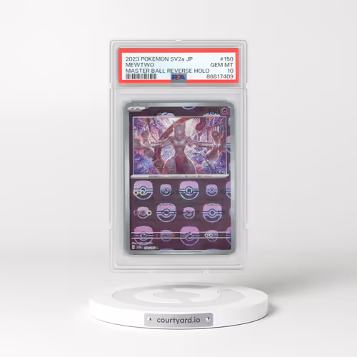 2023 Pokémon Sv2a-Pokemon 151 #150 Mewtwo - Reverse Holo Master Ball (PSA 10 GEM MINT)