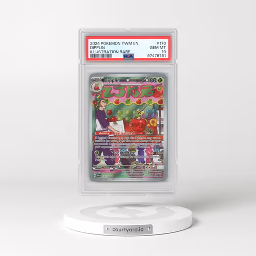2024 Pokémon Twm EN-Twilight Masquerade #170 Dipplin - Illustration Rare (PSA 10 GEM MINT)