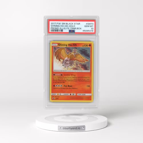 2017 Pokémon SM Black Star Promo #SM70 Shining HO-Oh - Holo Holo Shining Legends Elite Trainer Box (PSA 10 GEM MINT)