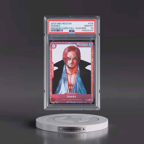 2023 One Piece Premium Card Collection -One Piece Film Red #016 Shanks (PSA 10 GEM MINT)