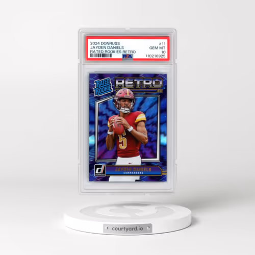 2024 Panini Donruss Rated Rookies Retro #11 Jayden Daniels (PSA 10 GEM MINT)