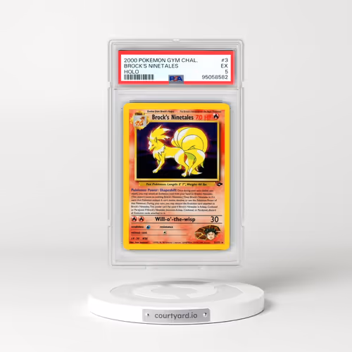 2000 Pokémon Gym Challenge #3 Brock's Ninetales - Holo (PSA 5 EX)