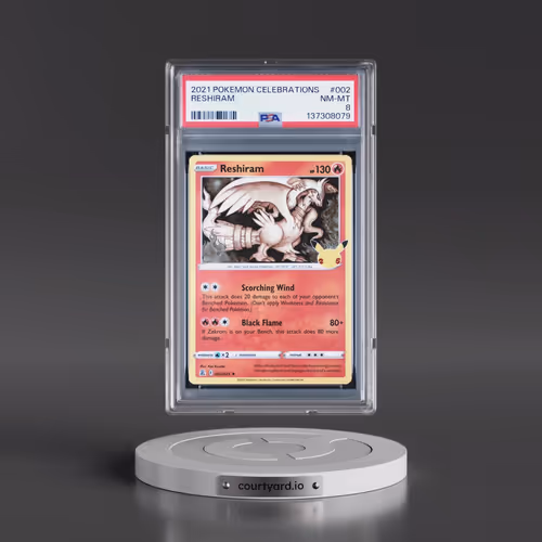 2021 Pokémon Celebrations #002 Reshiram (PSA 8 NM-MT)