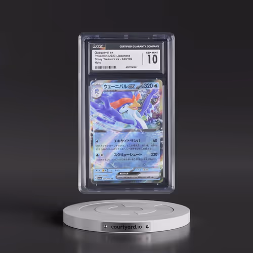 2023 Shiny Treasure ex #043/190 Quaquaval ex - Holo (CGC 10 GEM MINT)