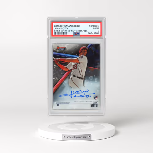 2018 Bowman's Best Best of 2018 Autographs #B18JSO Juan Soto (PSA 9 MINT)