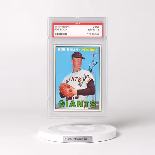 1967 Topps #252 Bob Bolin (PSA 8 NM-MT)
