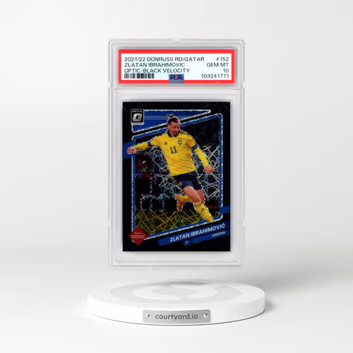 2021 Panini Donruss Road to Qatar #152 Zlatan Ibrahimovic - Optic-Black Velocity (PSA 10 GEM MINT)
