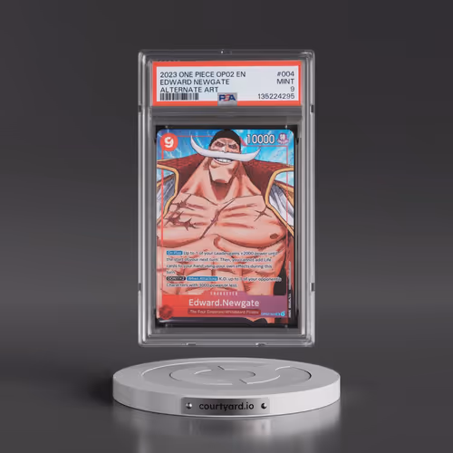 2023 One Piece OP02-Paramount War #004 Edward Newgate - Alternate Art (PSA 9 MINT)