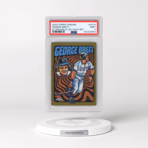 2024 Topps Chrome Ultraviolet All-Stars #UV10 George Brett - Gold Refractor (PSA 9 MINT)
