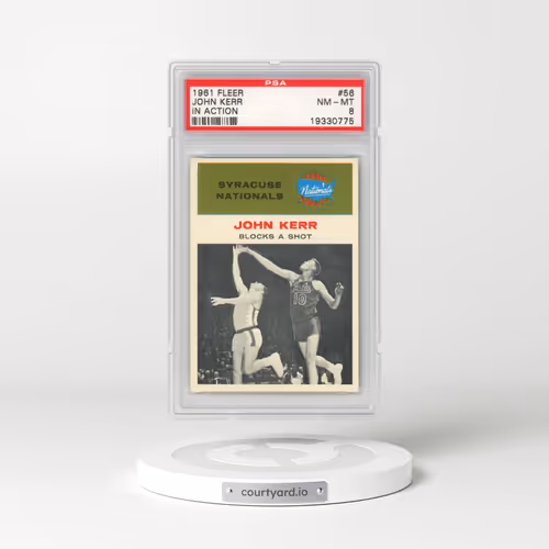 1961 Fleer #56 John Kerr - In Action (PSA 8 NM-MT)