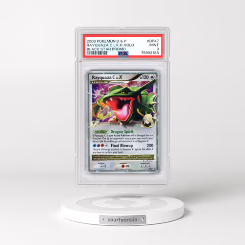 2009 Pokémon Diamond & Pearl Black Star Promo #DP47 Rayquaza C LV.X - Holo (PSA 9 MINT)