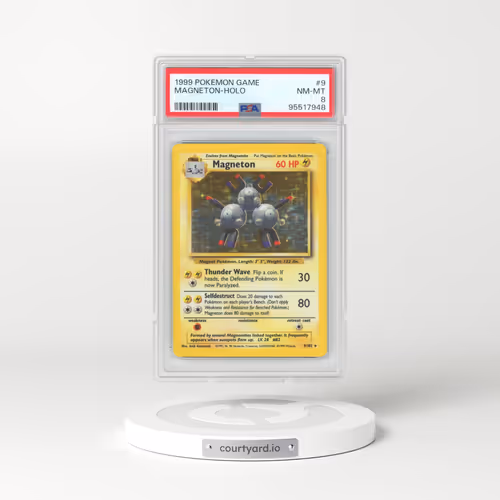 1999 Pokémon Game #9 Magneton - Holo (PSA 8 NM-MT)