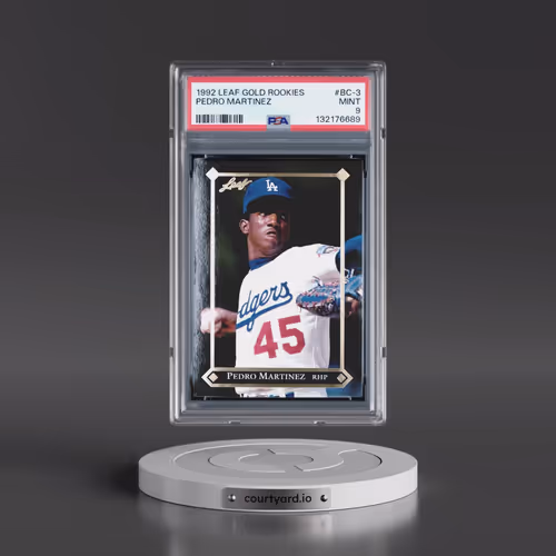 1992 Leaf Gold Rookies #BC-3 Pedro Martinez (PSA 9 MINT)