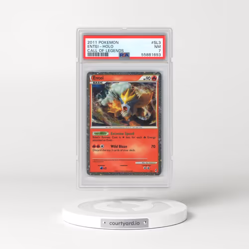 2011 Pokémon Call of Legends #SL3 Entei - Holo (PSA 7 NM)