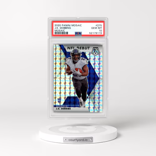 2020 Panini Mosaic #275 J.K. Dobbins - Mosaic (PSA 10 GEM MINT)
