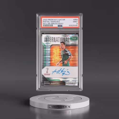2022 Panini Prizm World Cup Qatar International Ink #IRM Rafael Marquez - Breakaway (PSA 9 MINT)