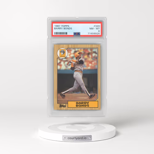 1987 Topps #320 Barry Bonds (PSA 8 NM-MT)