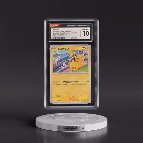 2022 Scarlet & Violet Promos #197/SV-P Pikachu - Gym Participation (CGC 10 GEM MINT)