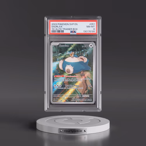 2023 Pokémon Svp EN-SV Black Star Promo #051 Snorlax - 151 Elite Trainer Box (PSA 8 NM-MT)