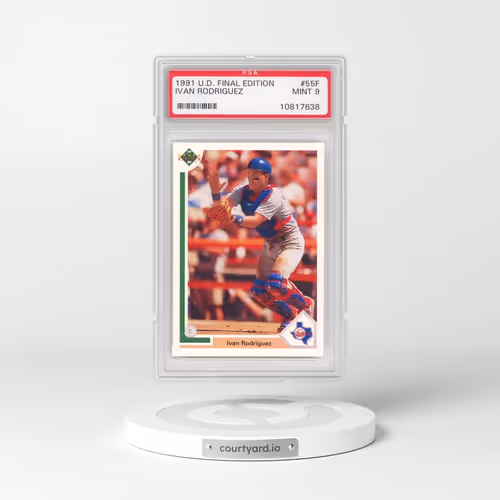1991 Upper Deck Final Edition #55F Ivan Rodriguez (PSA 9 MINT)