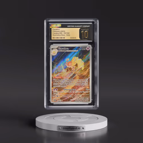 2023 Pokémon Par EN-Paradox Rift #197 Espathra - Illustration Rare (CGC 10 PRISTINE)