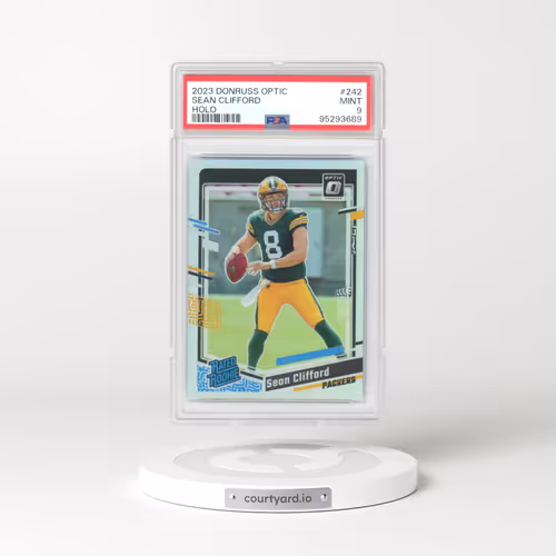 2023 Panini Donruss Optic #242 Sean Clifford - Holo (PSA 9 MINT)
