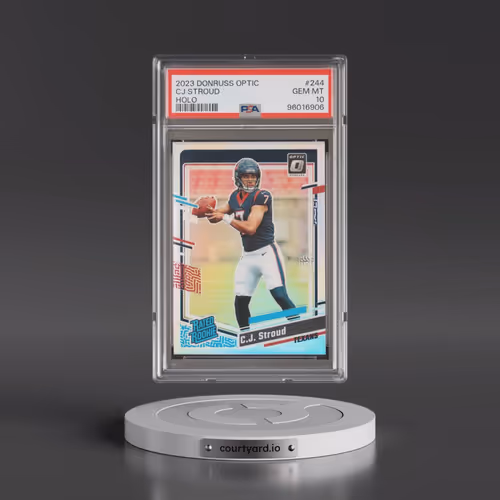 2023 Panini Donruss Optic #244 CJ Stroud - Holo (PSA 10 GEM MINT)