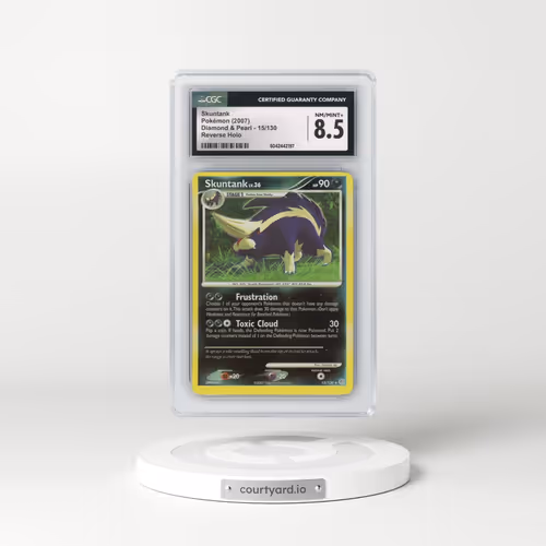 2007 Diamond & Pearl #15/130 Skuntank - Reverse Holo (CGC 8.5 NM-MT+)