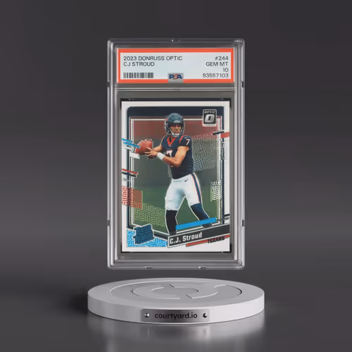2023 Panini Donruss Optic #244 CJ Stroud (PSA 10 GEM MINT)