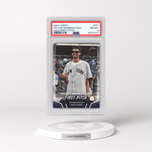 2024 Topps 2023 First Pitch #FP1 Victor Wembanyama (PSA 8 NM-MT)