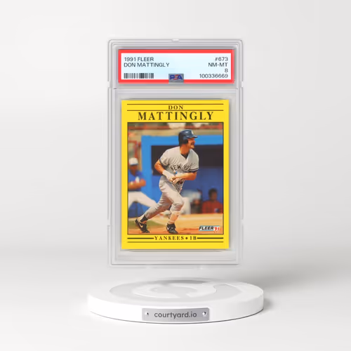 1991 Fleer #673 Don Mattingly (PSA 8 NM-MT)