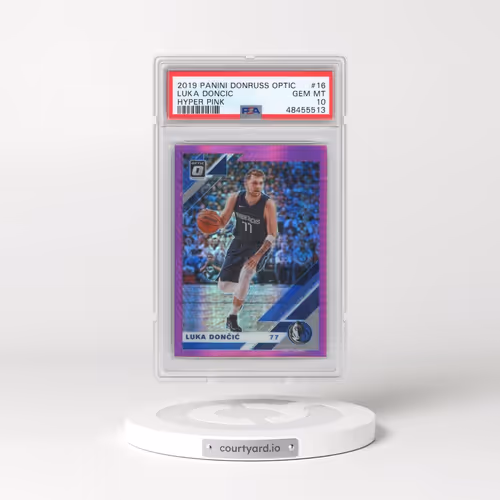 2019 Panini Donruss Optic #16 Luka Doncic - Hyper Pink (PSA 10 GEM MINT)