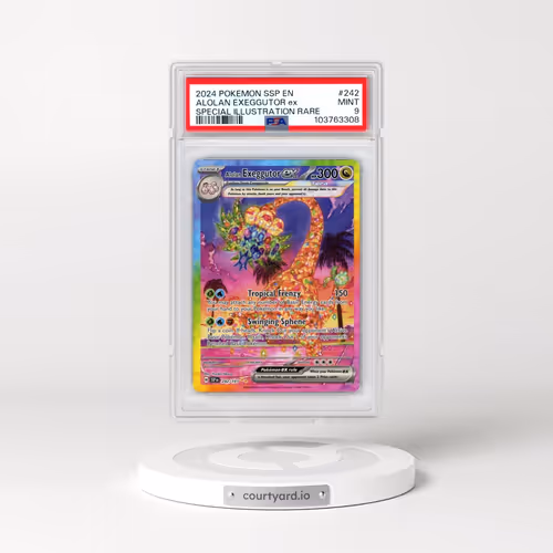 2024 Pokémon Ssp EN-Surging Sparks #242 Alolan Exeggutor EX - Holo Special Illustration Rare (PSA 9