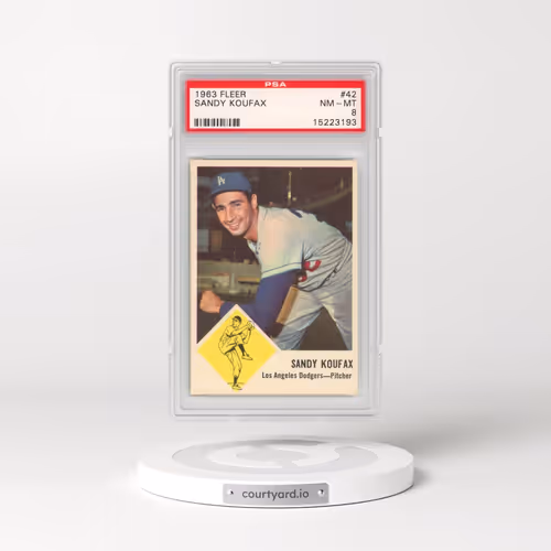 1963 Fleer #42 Sandy Koufax (PSA 8 NM-MT)