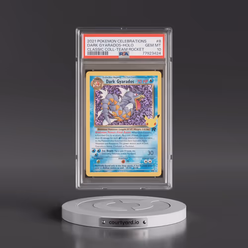 2021 Celebrations - Classic Collection #8 Dark Gyarados - Team Rocket Holo (PSA 10 GEM MINT)