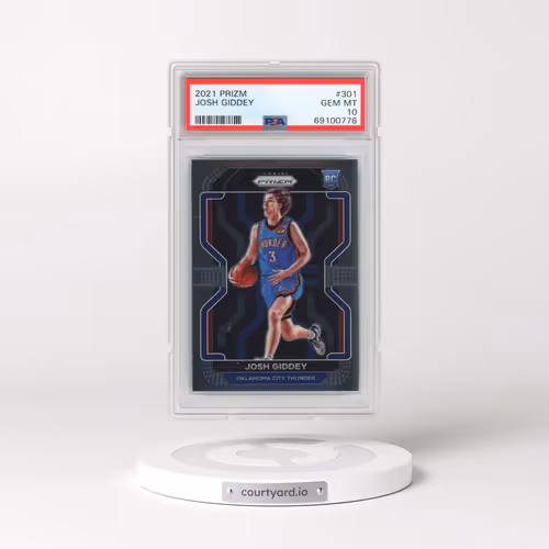 2021 Panini Prizm #301 Josh Giddey (PSA 10 GEM MINT)