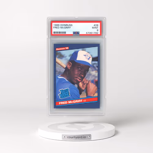 1986 Donruss #28 Fred McGriff (PSA 9 MINT)