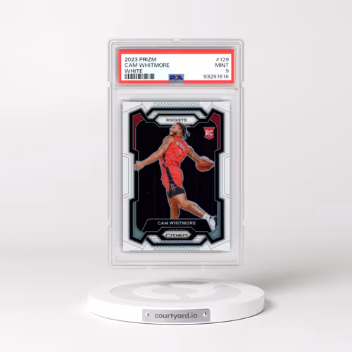 2023 Panini Prizm #129 Cam Whitmore - White Prizm (PSA 9 MINT)