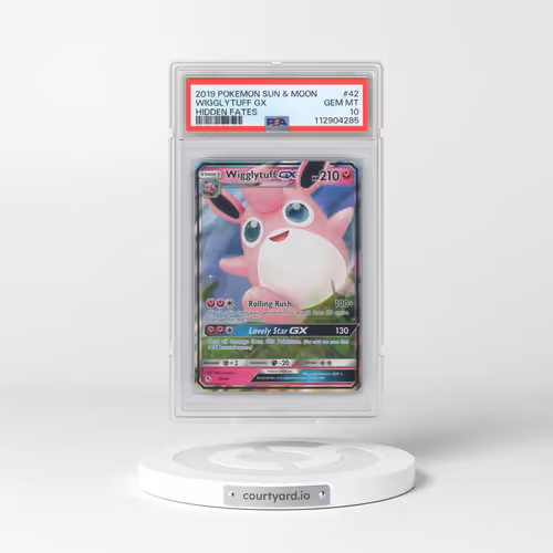 2019 Pokémon Sun & Moon Hidden Fates #42 Wigglytuff GX - Holo (PSA 10 GEM MINT)