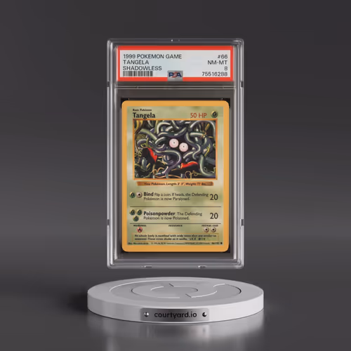 1999 Pokémon Game #66 Tangela - Shadowless (PSA 8 NM-MT)
