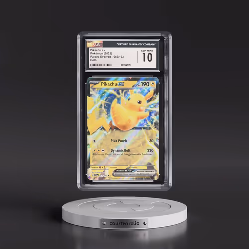 2023 Paldea Evolved - PAL EN #063/193 Pikachu ex - Holo (CGC 10 GEM MINT)