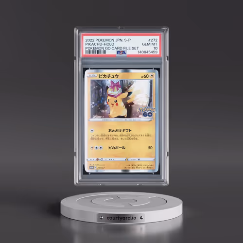 2022 Pokémon S Promo #272 Pikachu - Holo Pokemon Go Card File Set (PSA 10 GEM MINT)