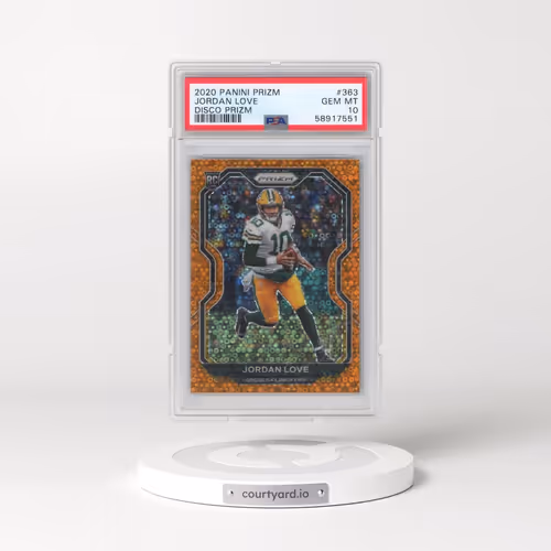 2020 Panini Prizm #363 Jordan Love - Disco Prizm (PSA 10 GEM MINT)