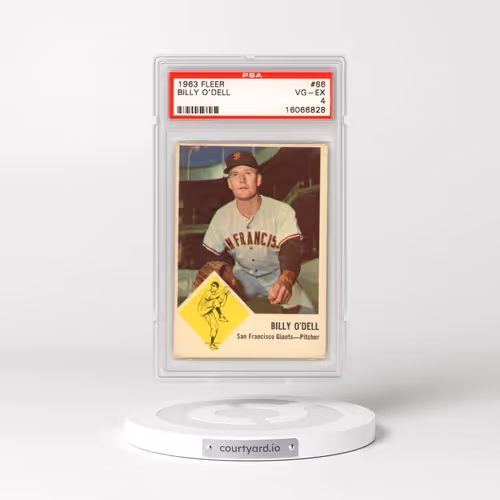 1963 Fleer #66 Billy O'Dell (PSA 4 VG-EX)