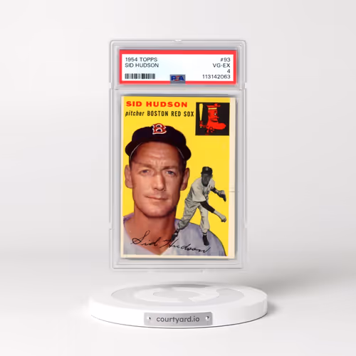 1954 Topps #93 Sid Hudson (PSA 4 VG-EX)