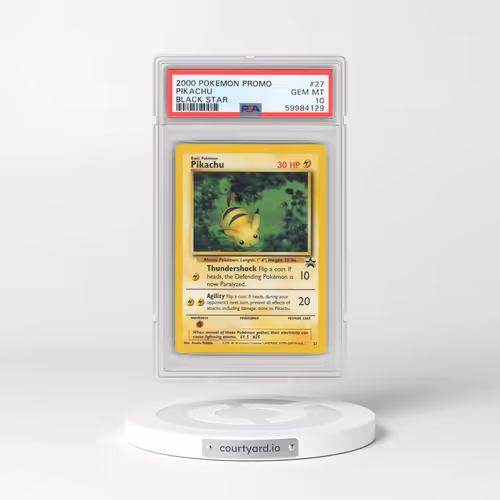 2000 Pokémon Promo Black Star #27 Pikachu (PSA 10 GEM MINT)
