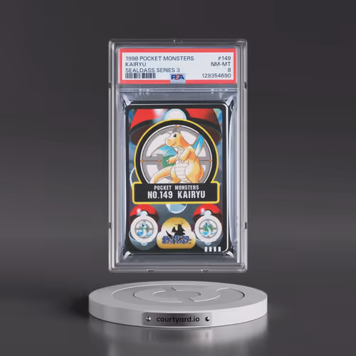 1998 Pocket Monsters Sealdass Series 3 #149 Kairyu (PSA 8 NM-MT)