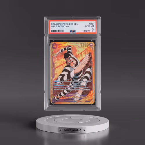 2024 One Piece Extra Booster -Memorial Collection #061 Mr. 2 Bon Clay (PSA 10 GEM MINT)