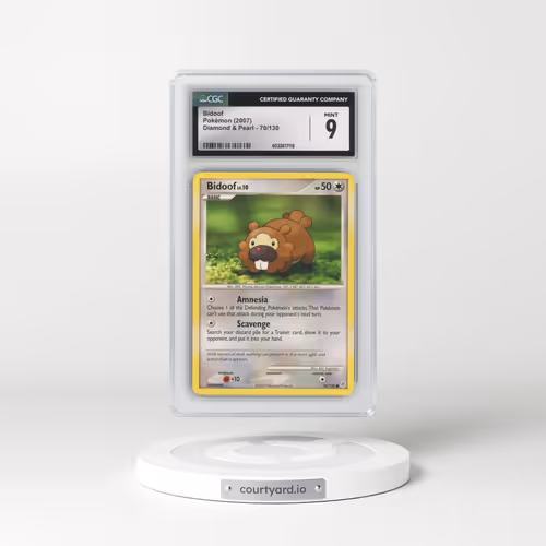 2007 Diamond & Pearl #70/130 Bidoof (CGC 9 MINT)