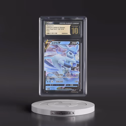 2025 Gem Pack Volume 2 - CBB2C - Simplified #08 13/14 Glaceon V - Holo (CGC 10 PRISTINE)